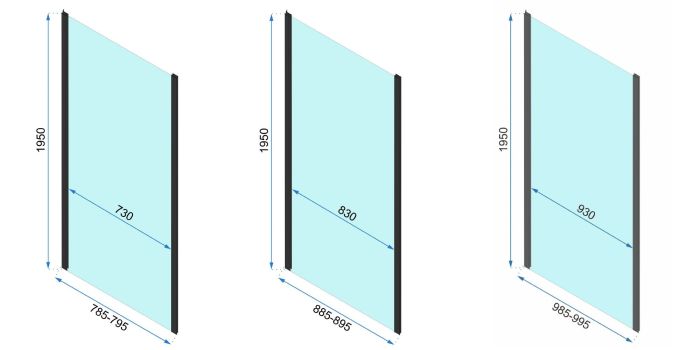 Душевая кабина Rea Rapid Swing 80x80 R/L черный