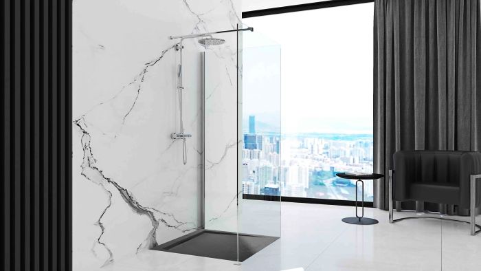 Душевой поддон Rea Grand 90x120х3,5 черный