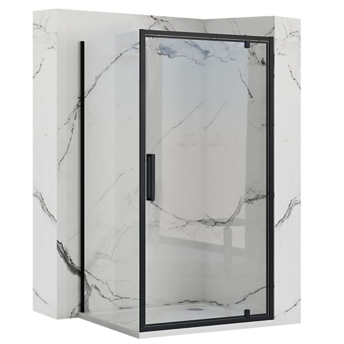 Душевая кабина Rea Rapid Swing 80x80 R/L черный