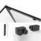 Душові двері Dusel DSL191B Black Matt розсувні, скло прозоре, 140х190