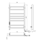 Рушникосушка електрична Navin Loft 500х800 права хром 10-043052-5080