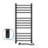 Полотенцесушитель электрический Navin Классик Квадро 500х1200 правый черный 12-216053-5012
