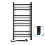 Рушникосушка електрична Navin Класик Квадро 500х1000 ліва чорна 12-216153-5010