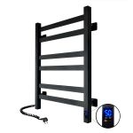 Полотенцесушитель электрический Navin Авангард 480х600 левый черный 12-228153-4860