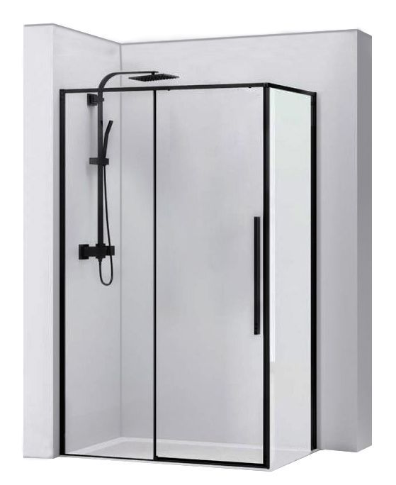Душевая кабина Rea Solar 90x120 R/L черный матовый