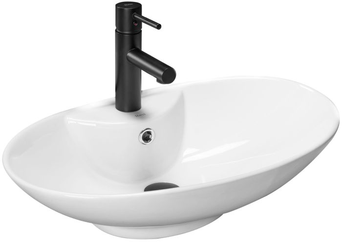 Раковина накладна Rea Rosa 585х385х175 білий
