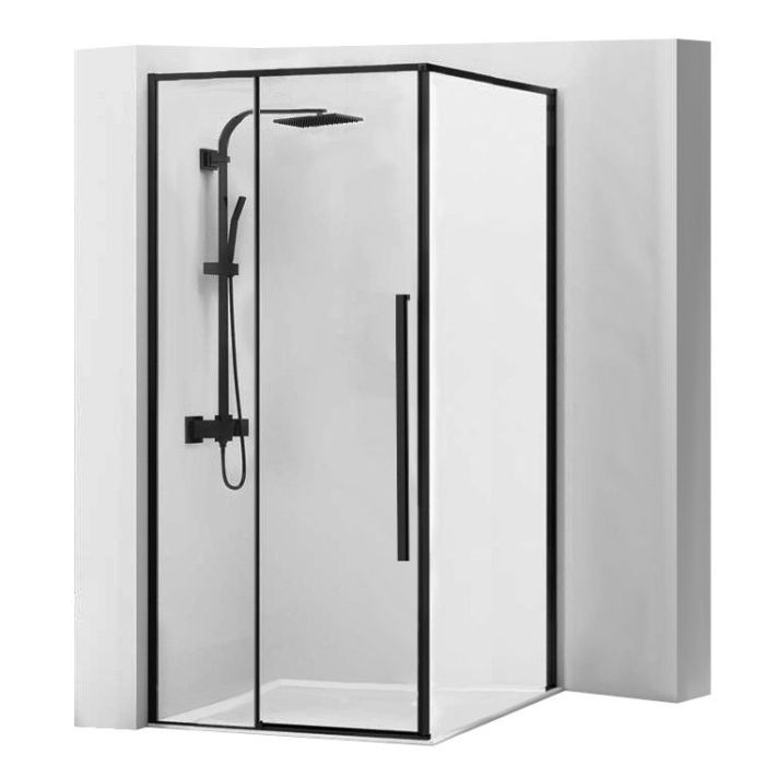 Душевая кабина Rea Solar 90x90 R/L черный