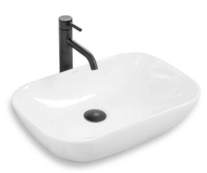 Раковина накладная Rea Claudia 510х340х130 белый