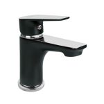 Змішувач для раковини Invena Dokos чорний, хром BU-19-004