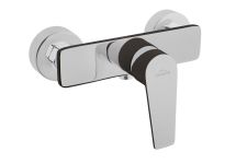 Змішувач для душу Invena Dokos чорний, хром BN-19-004