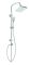 Гарнітура з верхнім душем Invena Patras хром AU-31-001