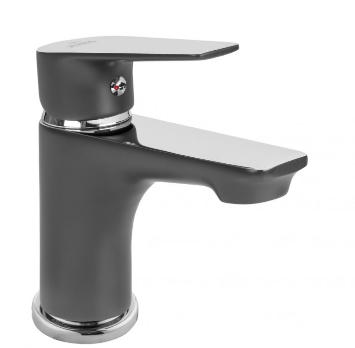 Смеситель для раковины Invena Dokos графит, хром BU-19-005
