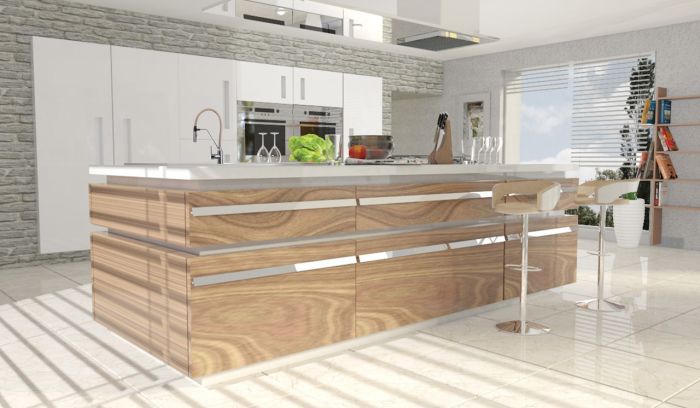 Смеситель для кухни с гибким изливом Invena Magnetic хром, кофейный