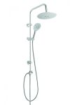Гарнитура с верхним душем Invena Rotonda хром AU-27-001