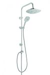 Гарнитура с верхним душем Invena Rotonda хром AU-27-K01