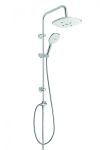 Гарнитура с верхним душем Invena Rotonda хром AU-27-K02