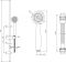 Душовий набір з штангою Invena Siros хром AU-80-001