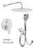 Душова система прихованого монтажу Invena хром