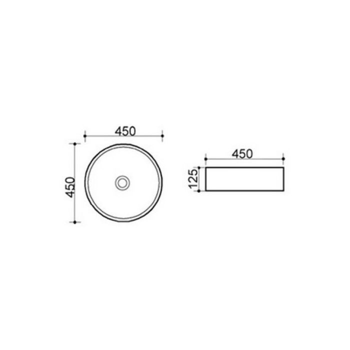 Раковина-чаша Qtap Kalao WHI 4115/F008 с донным клапаном