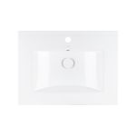 Раковина Qtap Albatross 600х460х180 White с донным клапаном QT01113060CW
