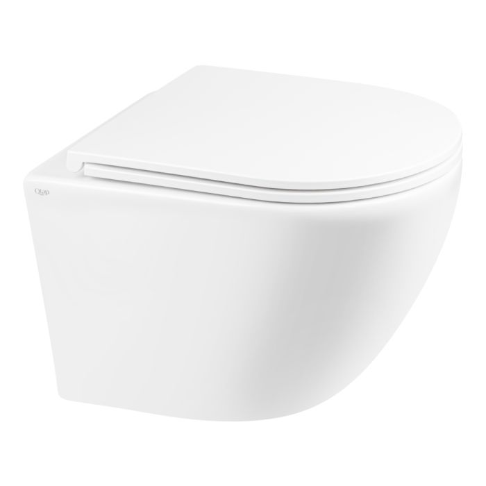 Унитаз подвесной Qtap Robin Mew безобедочный с сиденьем Soft-close QT1333046ENRW