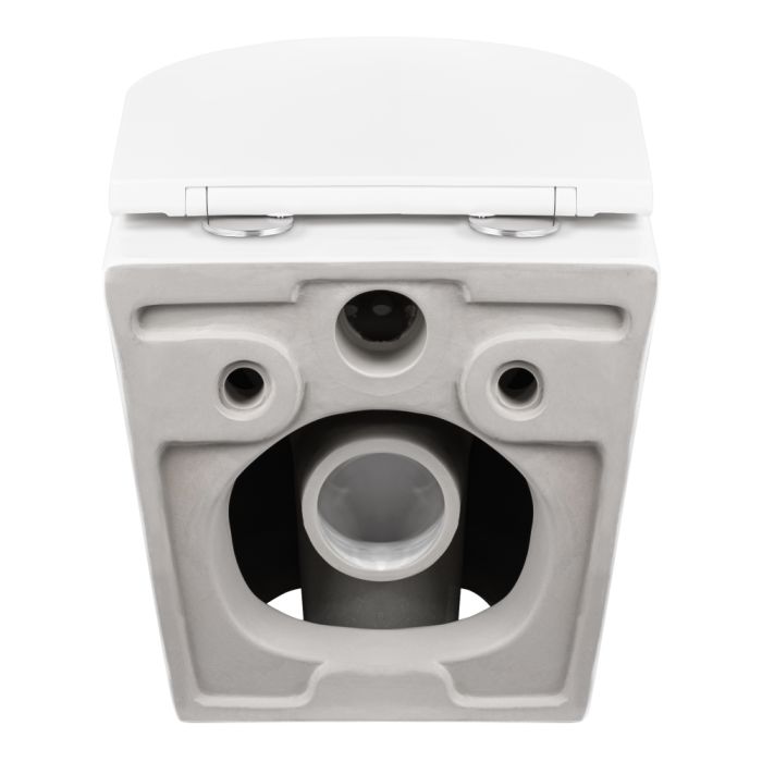 Унитаз подвесной Qtap Robin Mew безобедочный с сиденьем Soft-close QT1333046ENRW