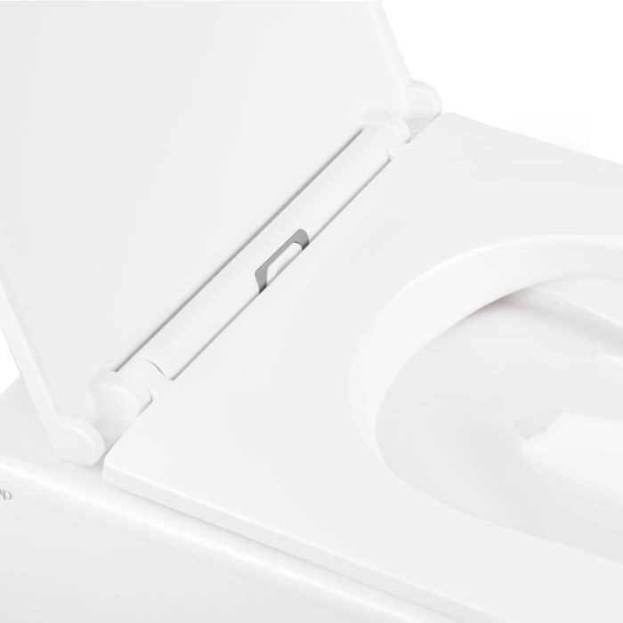 Унитаз подвесной Qtap Robin Mew безобедочный с сиденьем Soft-close QT1333046ENRW