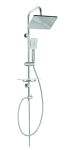 Гарнітура з верхнім душем Invena Nyks хром AU-32-001