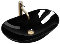 Раковина накладна Rea Royal 605х360х160 чорний