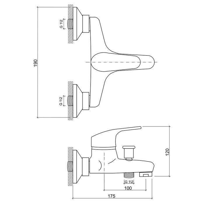 Смеситель для ванны Brinex 36W 006
