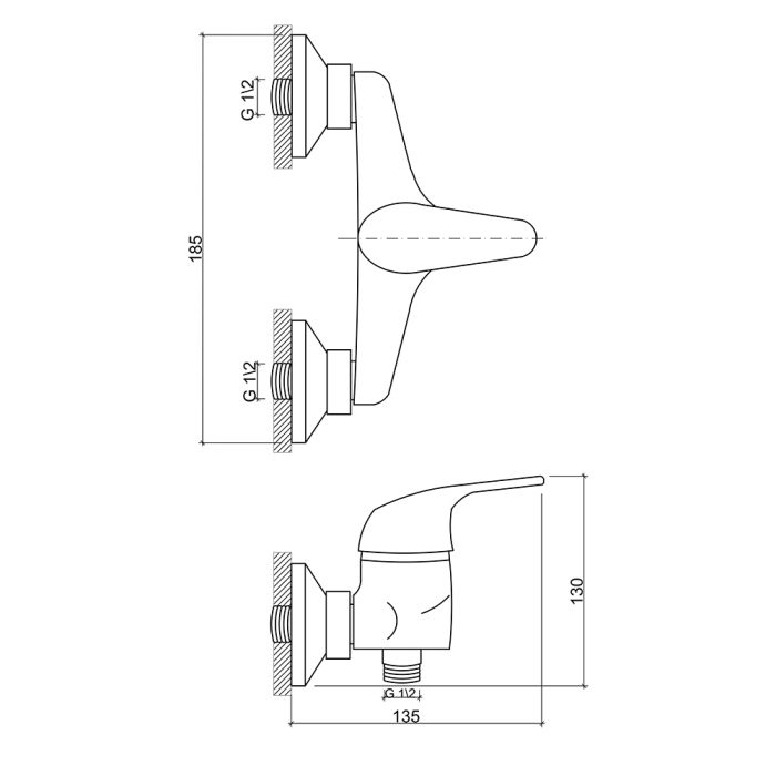 Смеситель для душа Brinex 36W 010