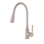 Змішувач для кухні з гнучким виливом Invena Hula Plus бежевий BZ-85-P03