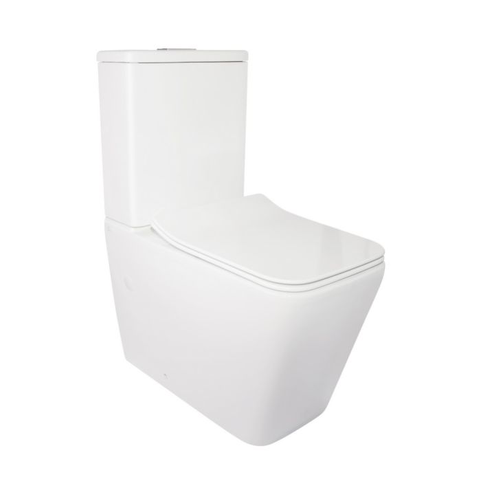 Унитаз-компакт Qtap Crow безобедочный с сиденьем Soft-close QT05222170W