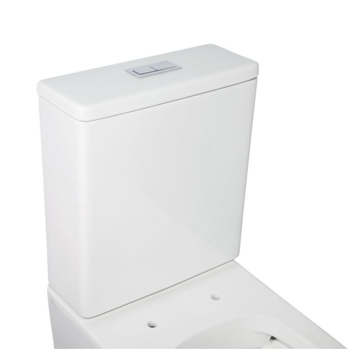 Унитаз-компакт Qtap Crow безобедочный с сиденьем Soft-close QT05222170W