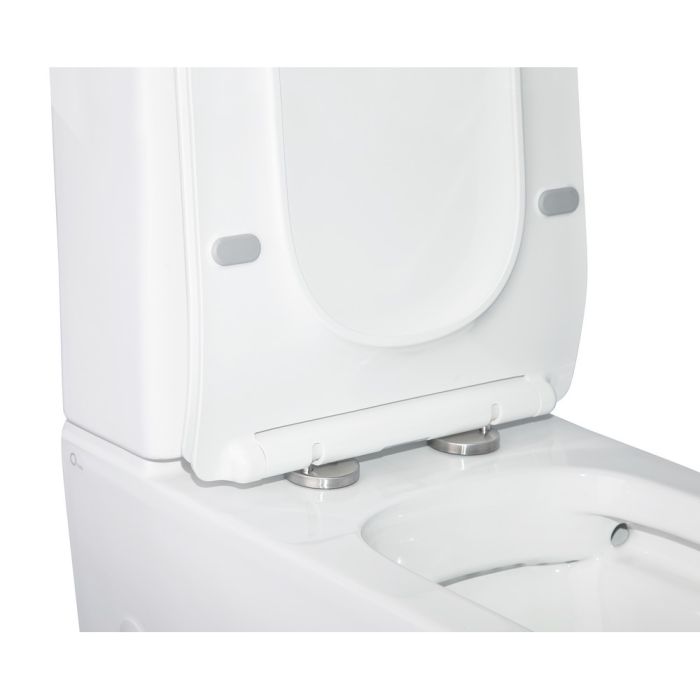 Унитаз-компакт Qtap Crow безобедочный с сиденьем Soft-close QT05222170W