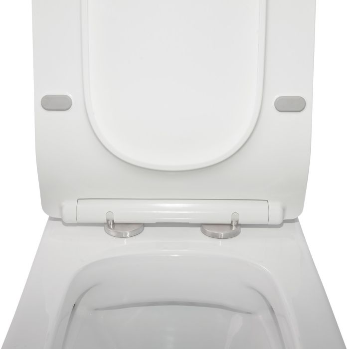 Унитаз-компакт Qtap Crow безобедочный с сиденьем Soft-close QT05222170W