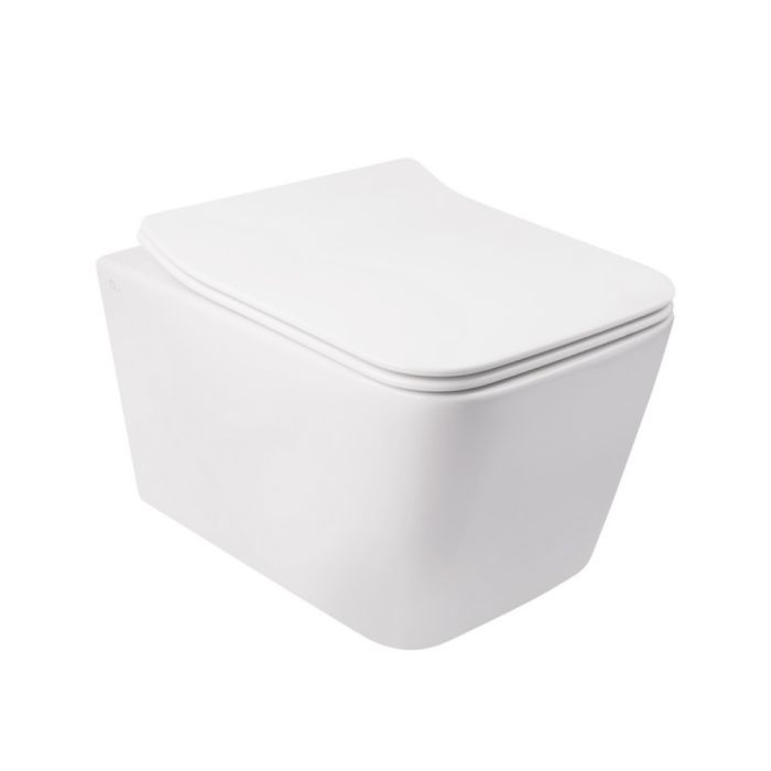 Унитаз подвесной Qtap Crow безобедочный с сиденьем Soft-close QT05335170W