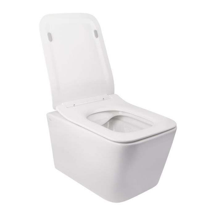 Унитаз подвесной Qtap Crow безобедочный с сиденьем Soft-close QT05335170W