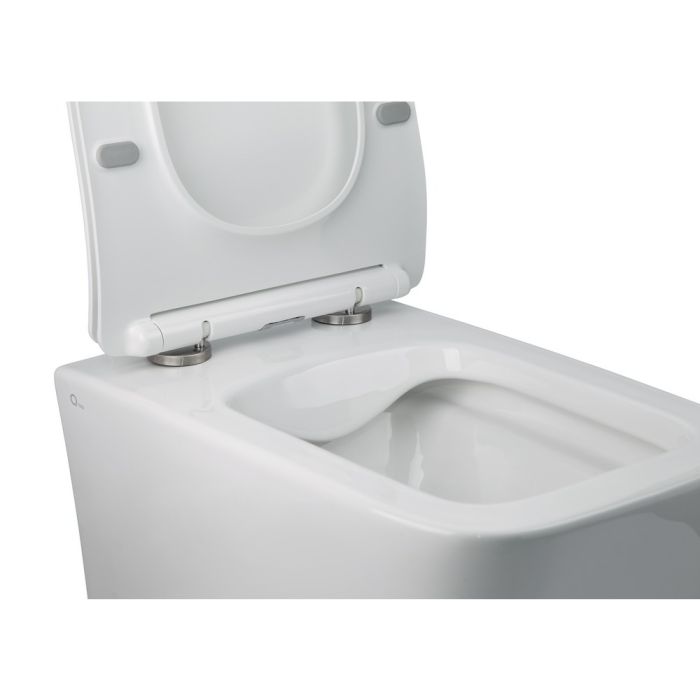 Унитаз подвесной Qtap Crow безобедочный с сиденьем Soft-close QT05335170W