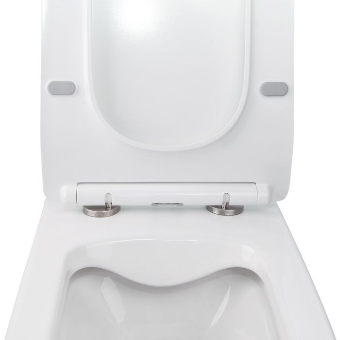 Унитаз подвесной Qtap Crow безобедочный с сиденьем Soft-close QT05335170W