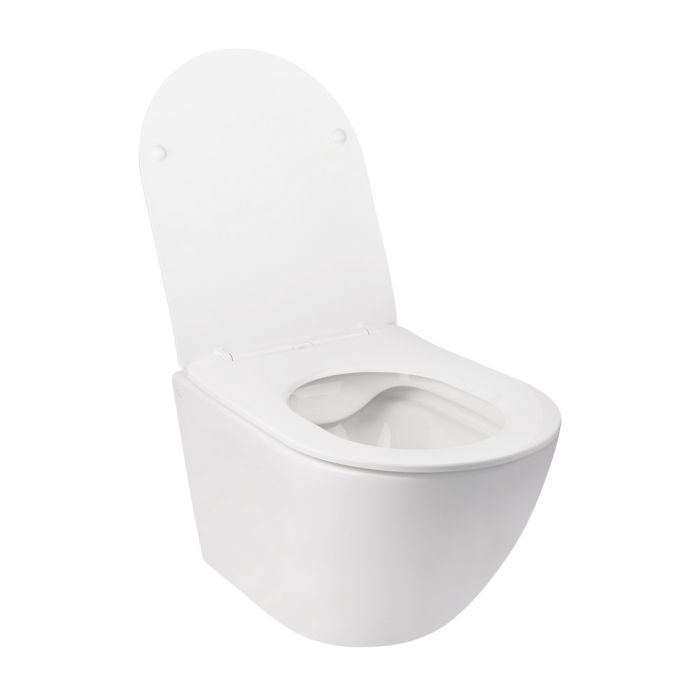 Унитаз подвесной Qtap Jay безобедочный с сиденьем Soft-close QT07335176W