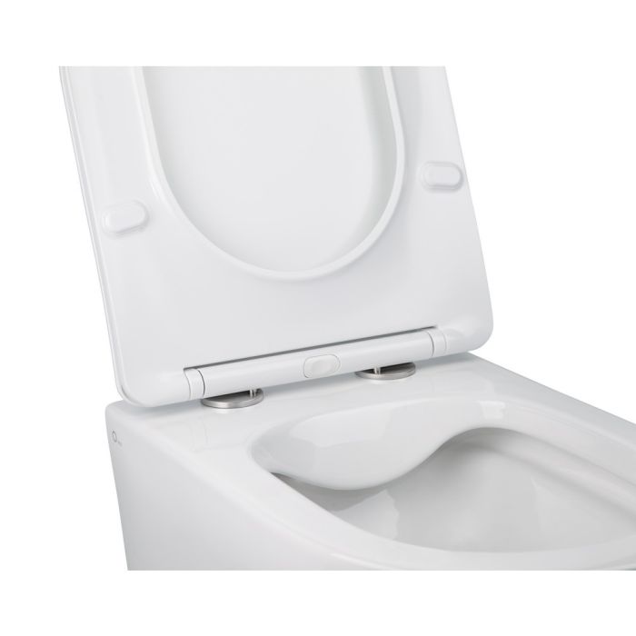 Унитаз подвесной Qtap Jay безобедочный с сиденьем Soft-close QT07335176W