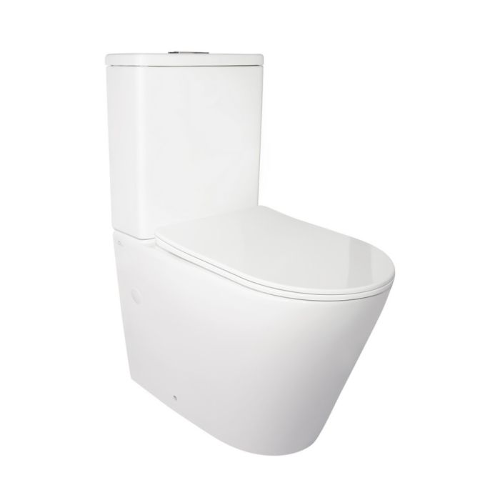 Унитаз-компакт Qtap Stork безобедочный с сиденьем Soft-close QT15222178W