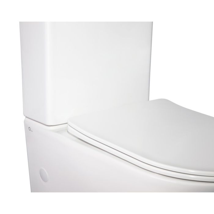 Унитаз-компакт Qtap Stork безобедочный с сиденьем Soft-close QT15222178W