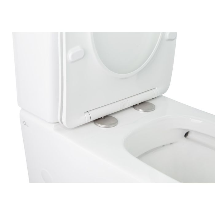 Унитаз-компакт Qtap Stork безобедочный с сиденьем Soft-close QT15222179W