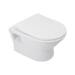 Унитаз подвесной Qtap Lark безобедочный с сиденьем Soft-close QT0331159W