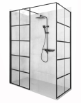 Душевая кабина Rea Bler-1 90 + 90 R/L черный