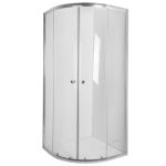 Душевая кабина полукруглая Invena Vitoria 90х90 хром AK-49-195