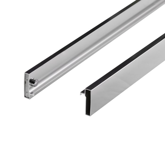 Душевые двери Qtap Taurus CRM201-11.C6 97-108x185 см, стекло Clear 6 мм, покрытие CalcLess