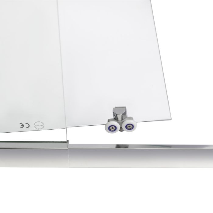 Душевые двери Qtap Taurus CRM201-11.C6 97-108x185 см, стекло Clear 6 мм, покрытие CalcLess